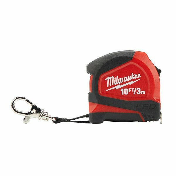 Milwaukee Tool 10' Keychain Led Tape Measure ML48-22-6601
